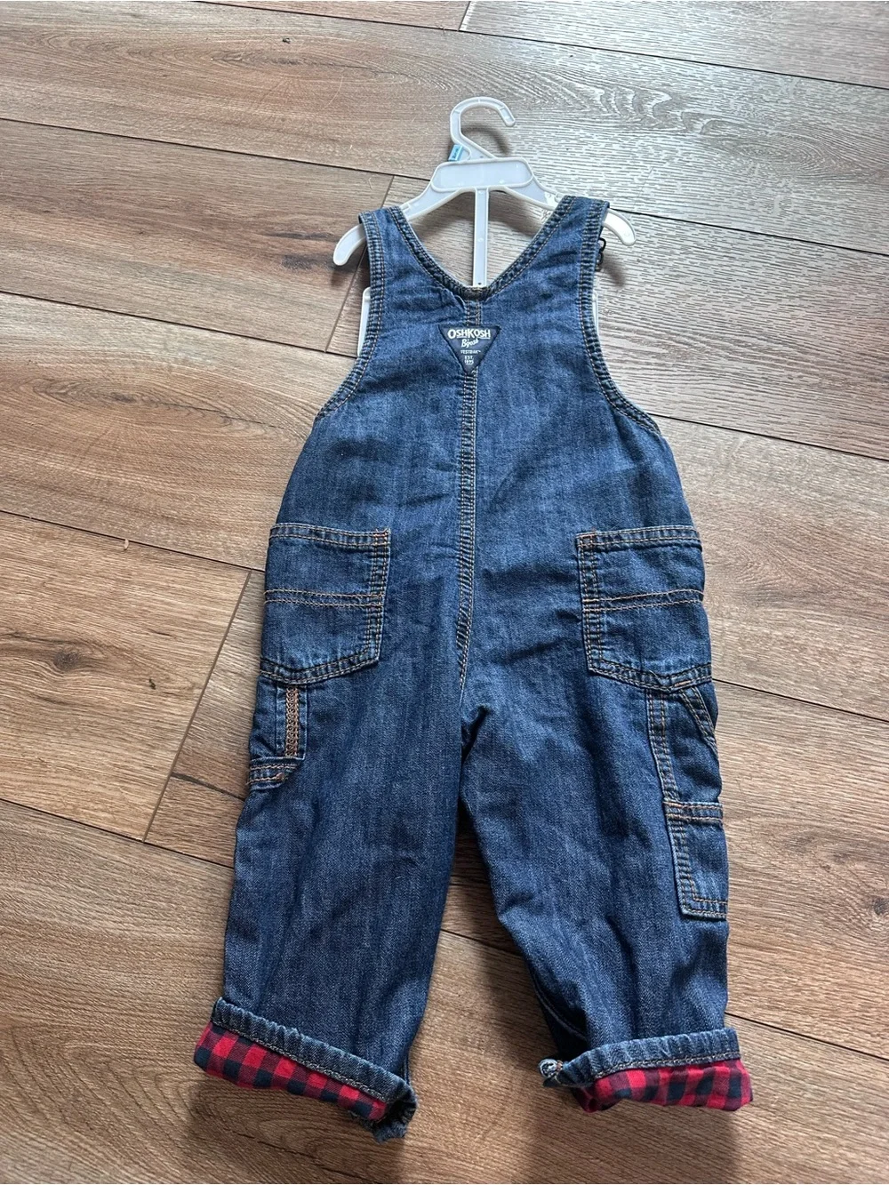 OshKosh B'gosh Blue Denim Overalls toddler 12 months